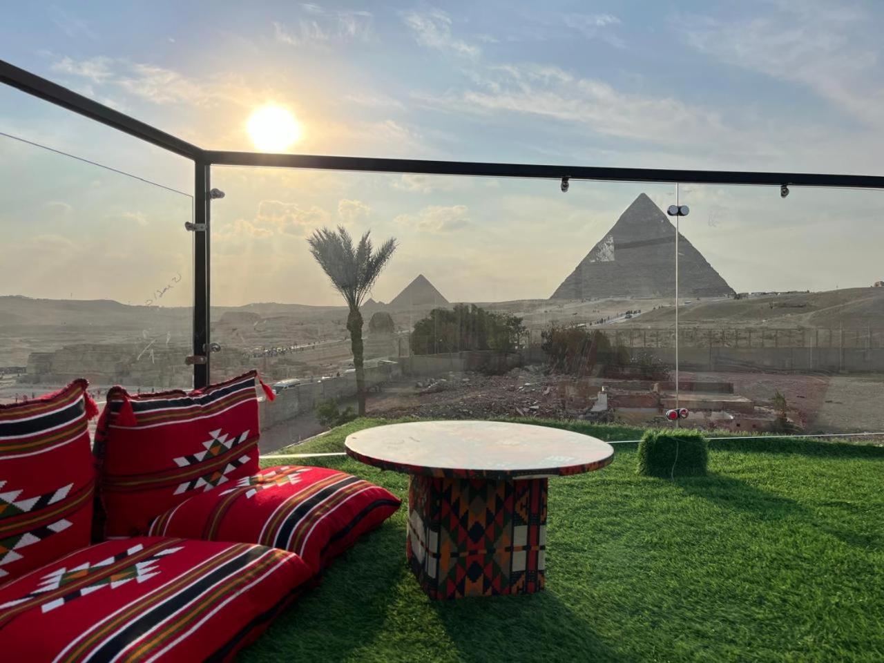 Kemet Pyramids Room View Kairó Kültér fotó