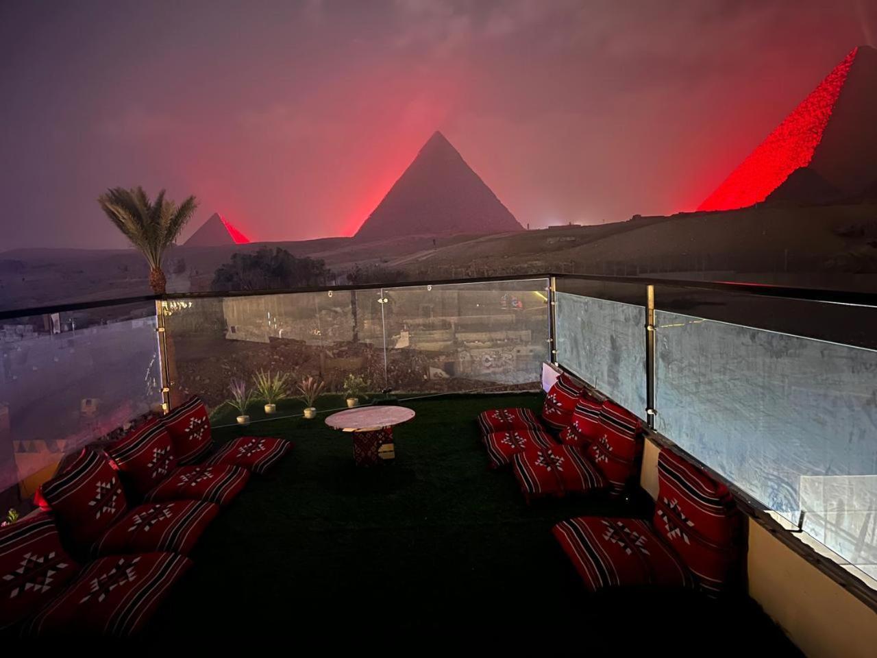 Kemet Pyramids Room View Kairó Kültér fotó